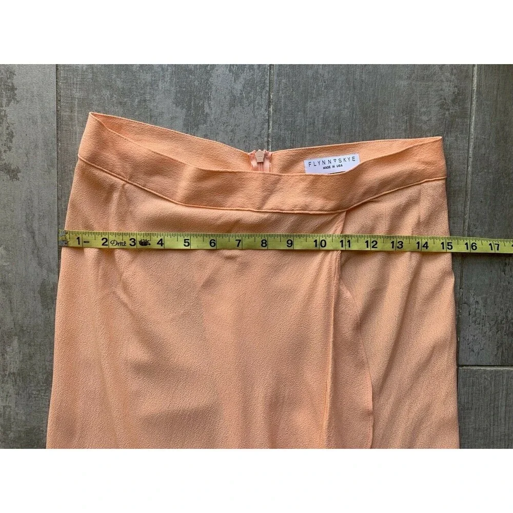 FLYNN SKYE Revolve Designer Los Angeles Orange Creamsicle Wrap Maxi NEW M - Picture 8 of 10